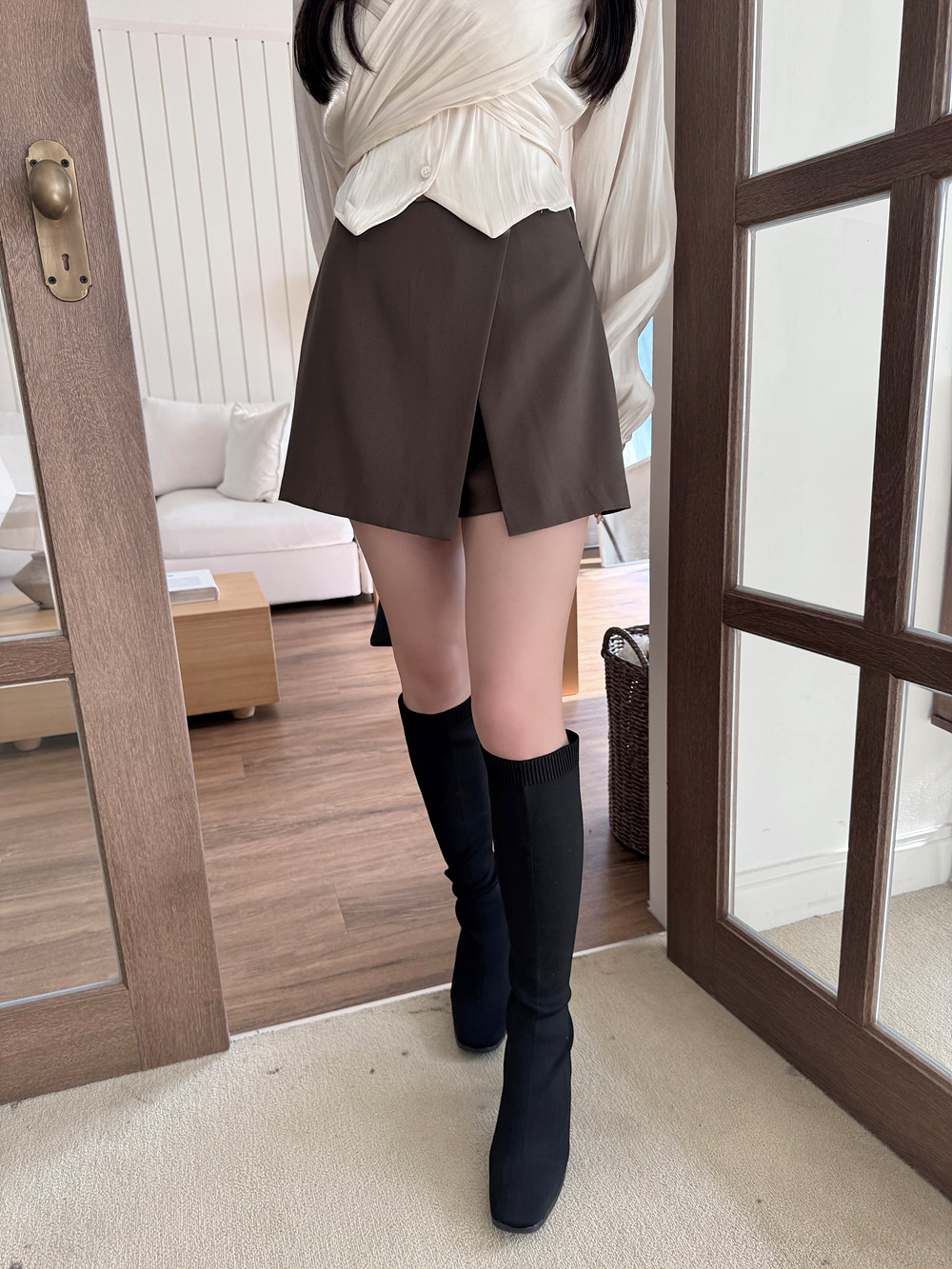 ハイウエストキュロットショートパンツ | 詳細画像2