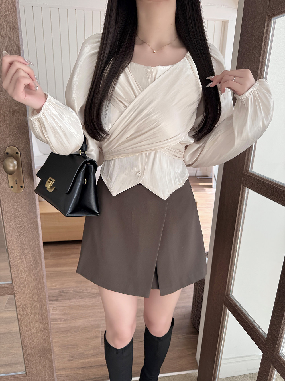 ハイウエストキュロットショートパンツ | 詳細画像4