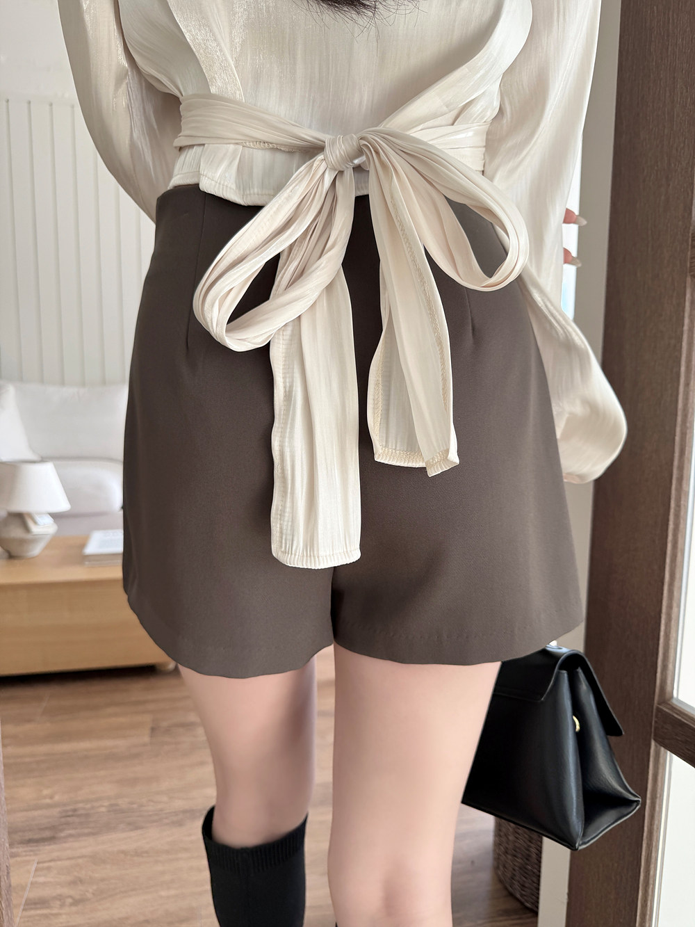 ハイウエストキュロットショートパンツ | 詳細画像7