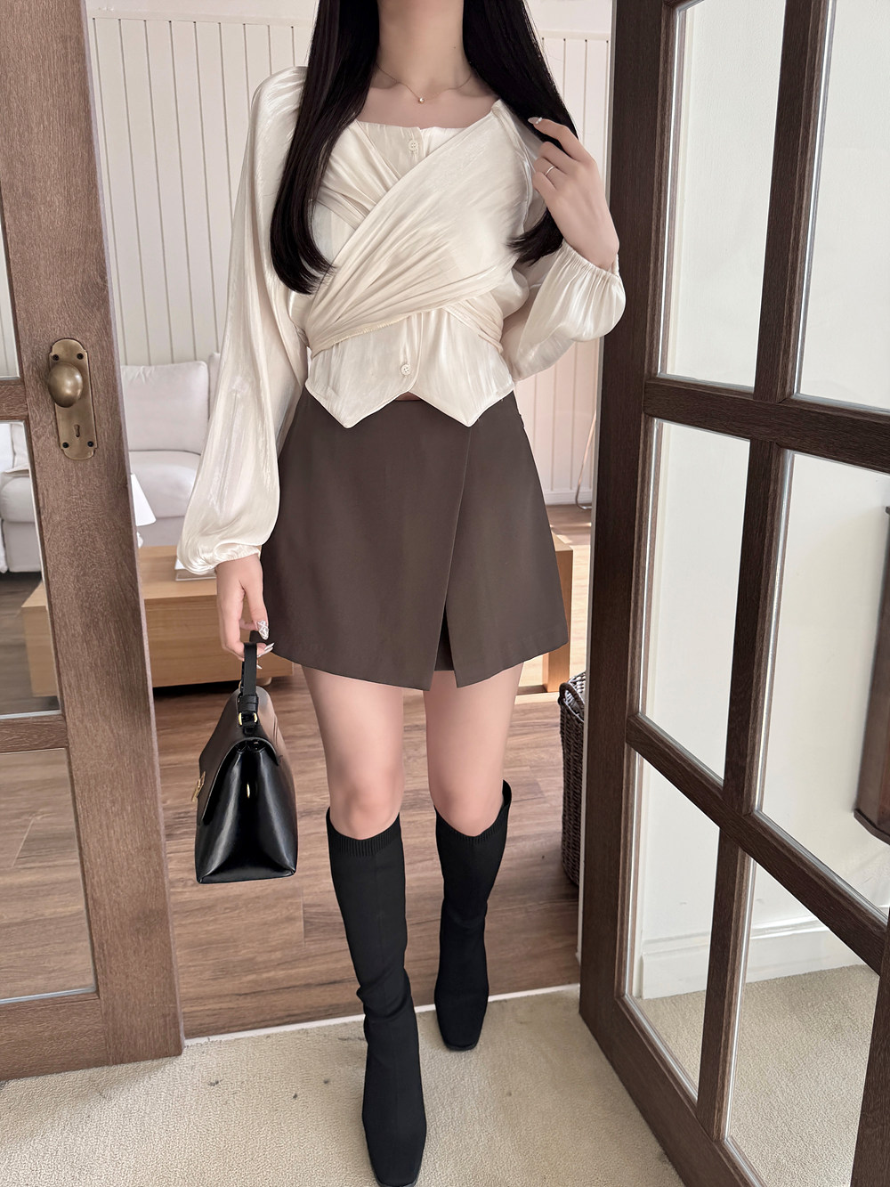 ハイウエストキュロットショートパンツ | 詳細画像11