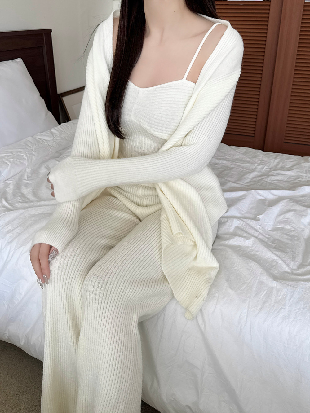 ニットキャミ&ショールカーディガン&パンツ3SET | 詳細画像6