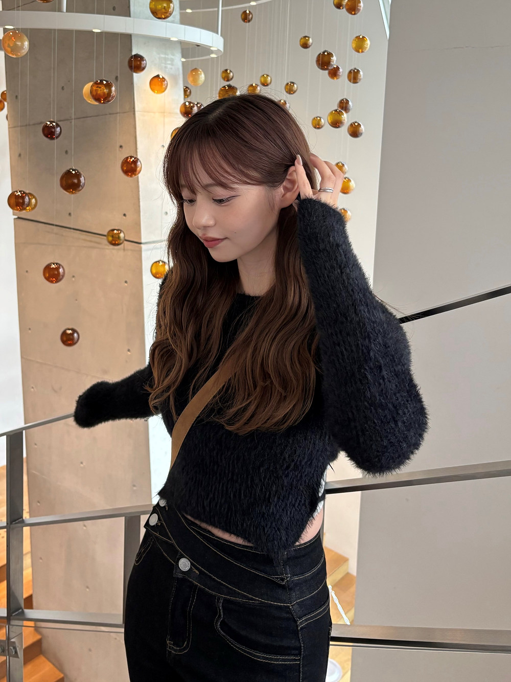 ハイウエストクロススキニーデニムパンツ | 詳細画像12