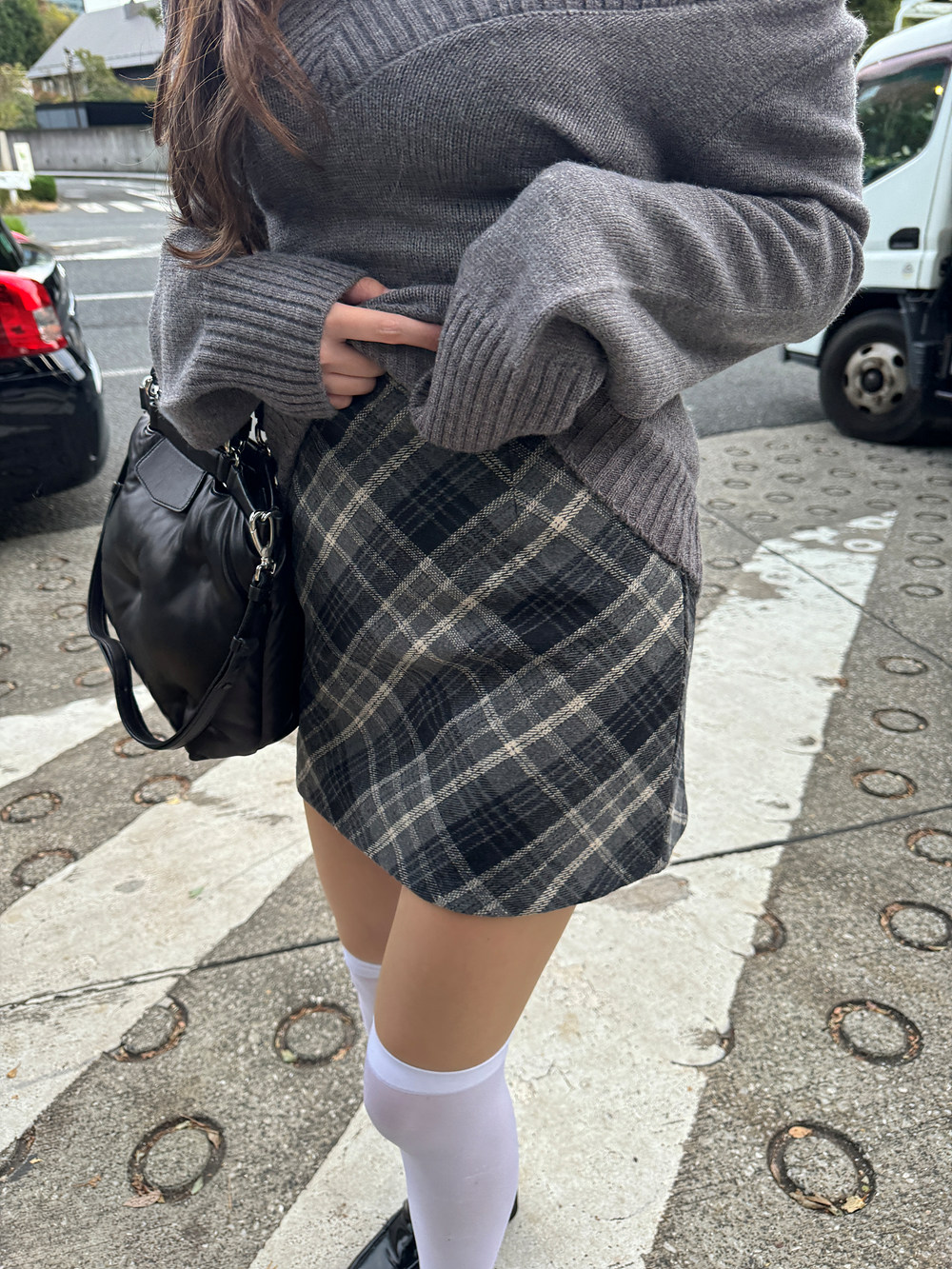パンツ裏地チェックミニスカート | 詳細画像13