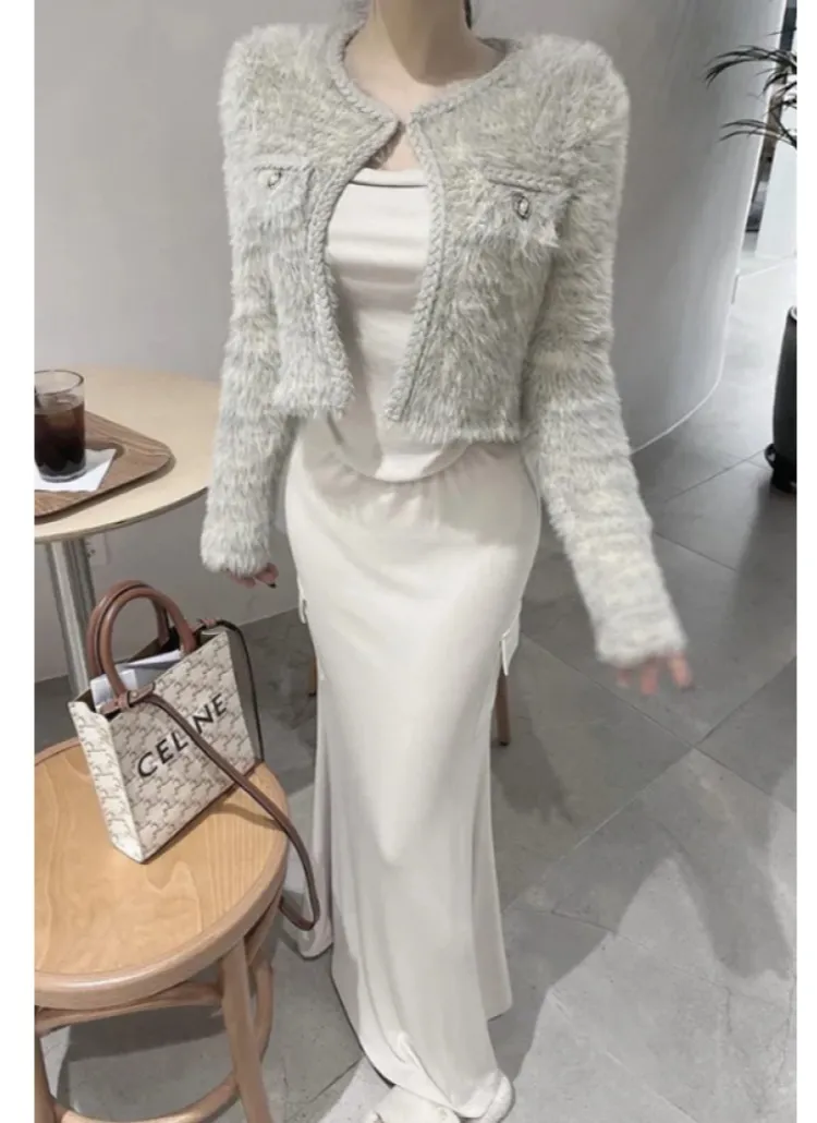 ファータッチフラップホックカーディガン | 詳細画像1