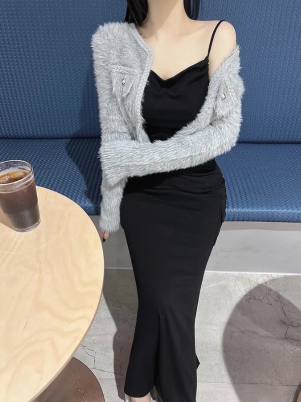 ファータッチフラップホックカーディガン | 詳細画像5