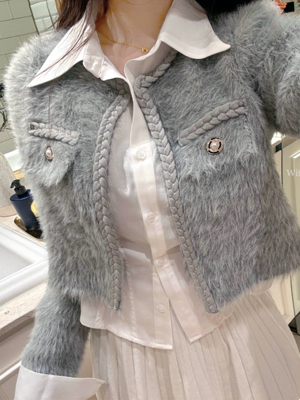 ファータッチフラップホックカーディガン | 詳細画像6