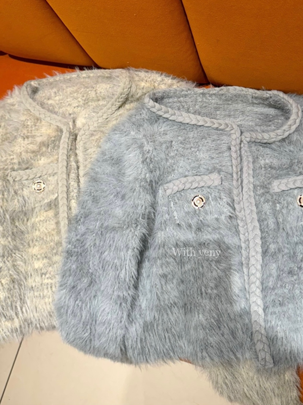 ファータッチフラップホックカーディガン | 詳細画像10