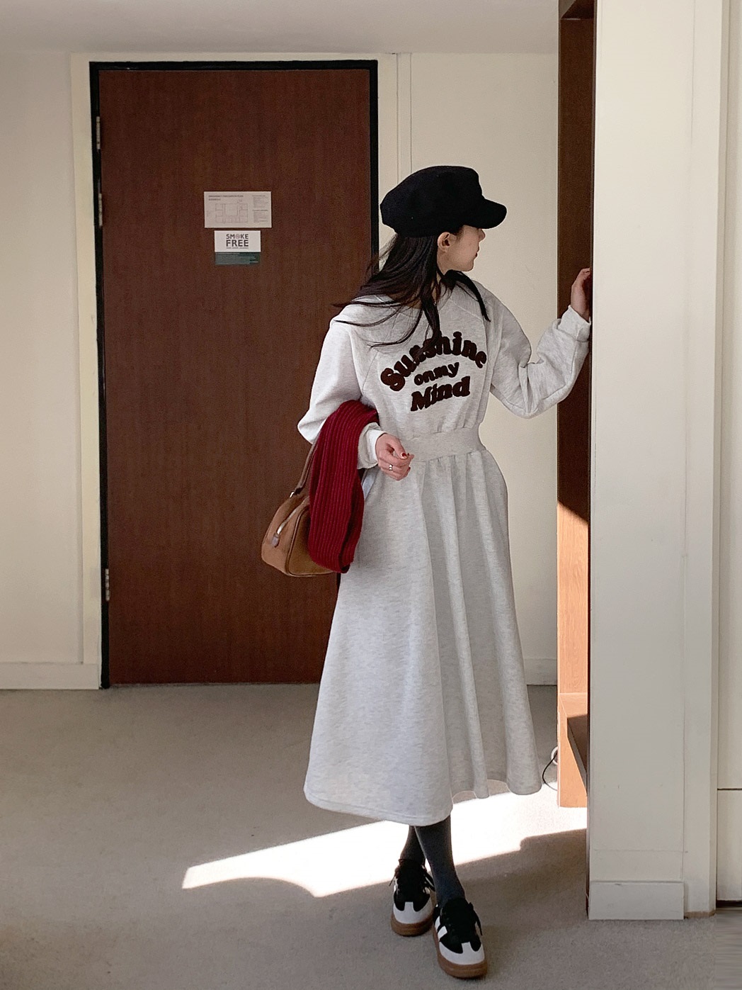 裏起毛Sunshineロゴスウェットワンピース | 詳細画像14