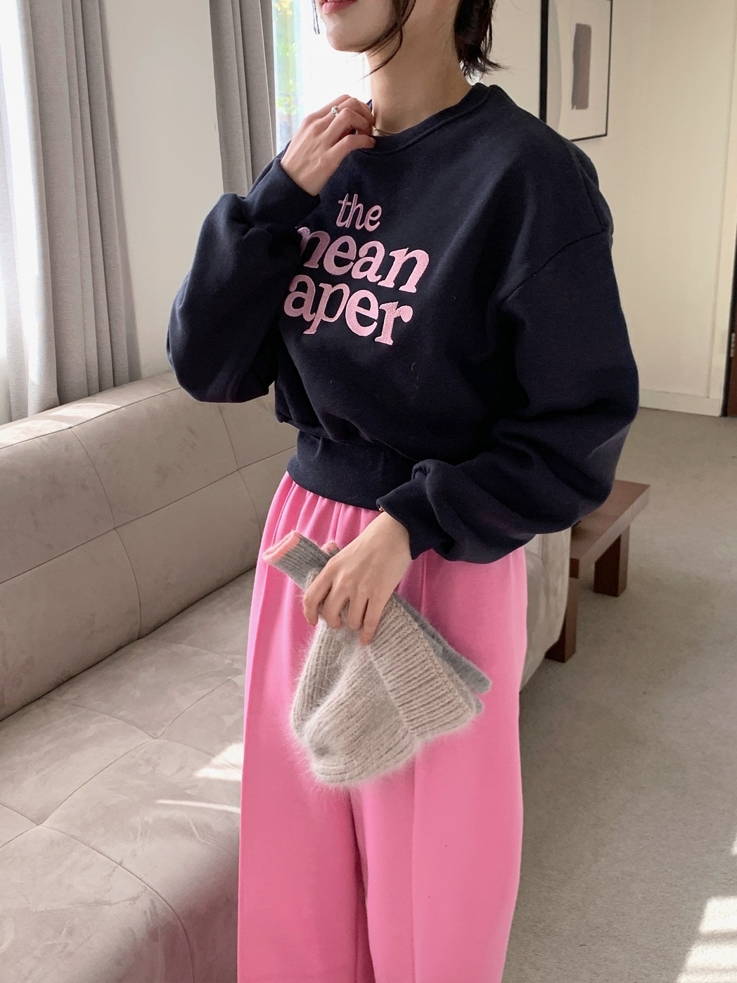 裏起毛caper刺繍スウェット&ワイドパンツSET | 詳細画像12