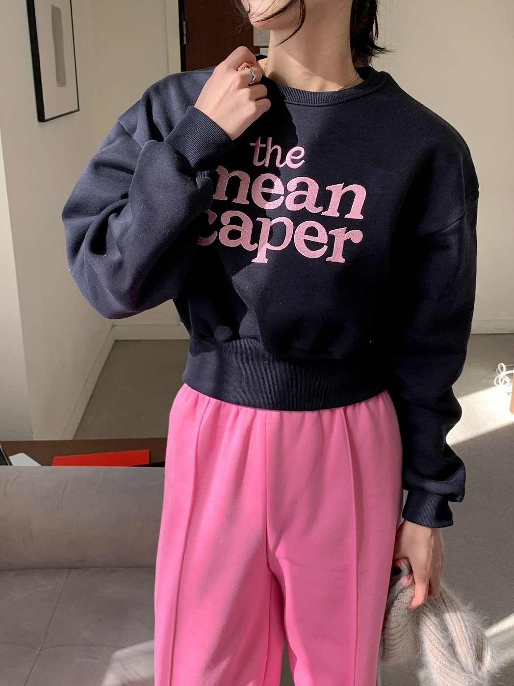 裏起毛caper刺繍スウェット&ワイドパンツSET | 詳細画像13