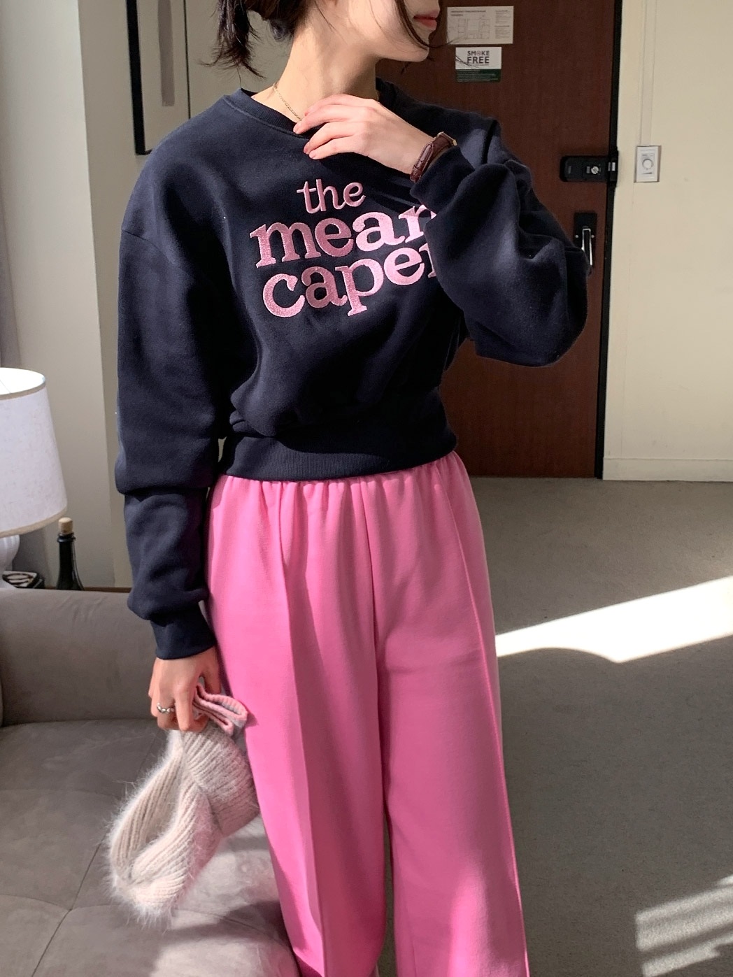 裏起毛caper刺繍スウェット&ワイドパンツSET | 詳細画像14