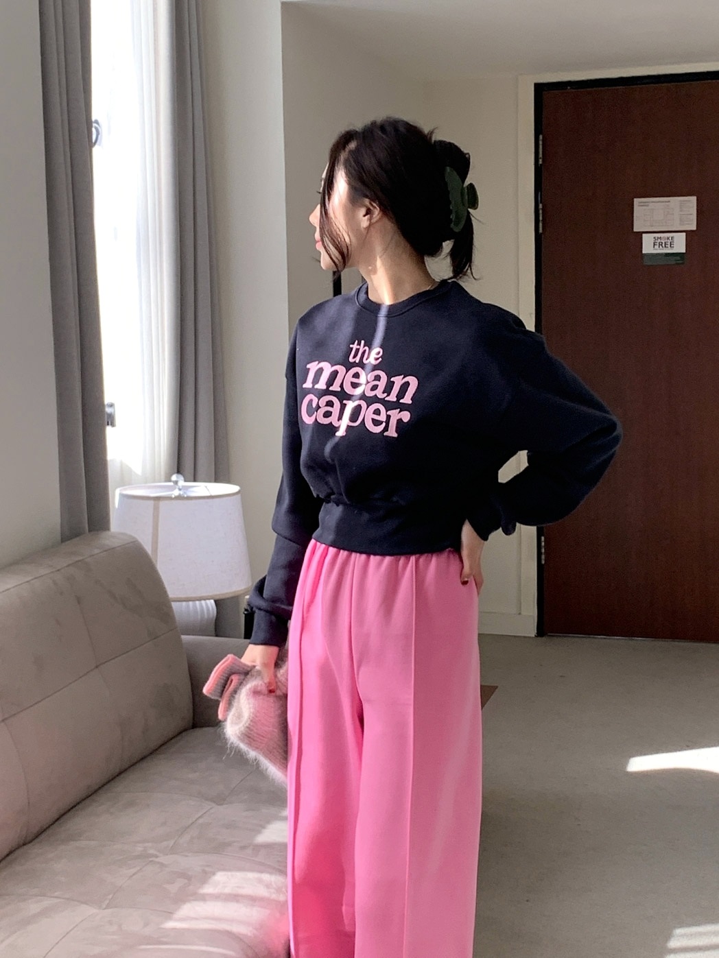 裏起毛caper刺繍スウェット&ワイドパンツSET | 詳細画像15