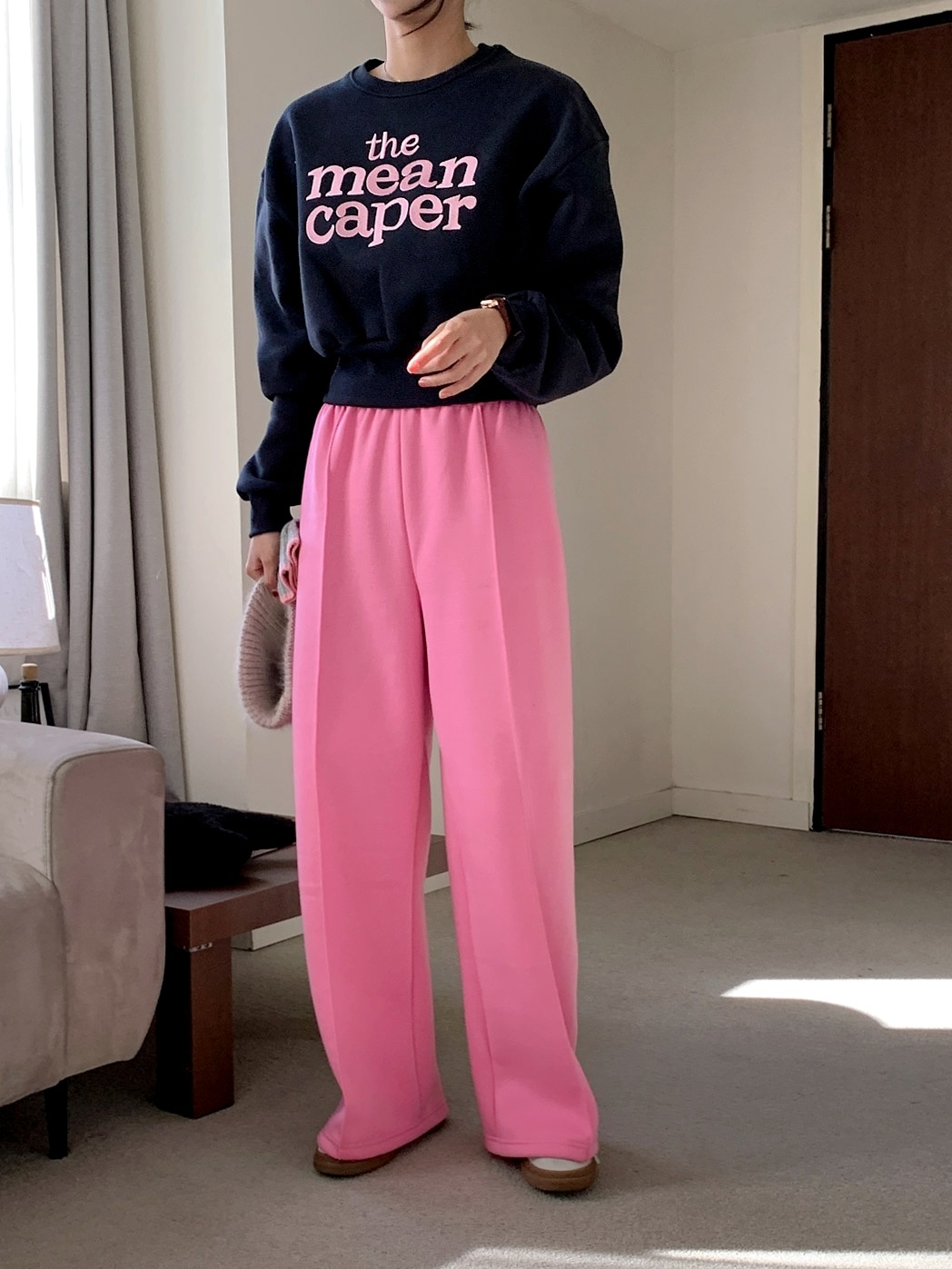 裏起毛caper刺繍スウェット&ワイドパンツSET | 詳細画像17