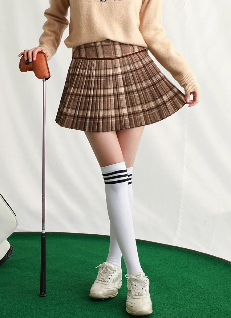 2TYPE配色ラインプリーツミニスカートパンツ | pippin | 詳細画像1