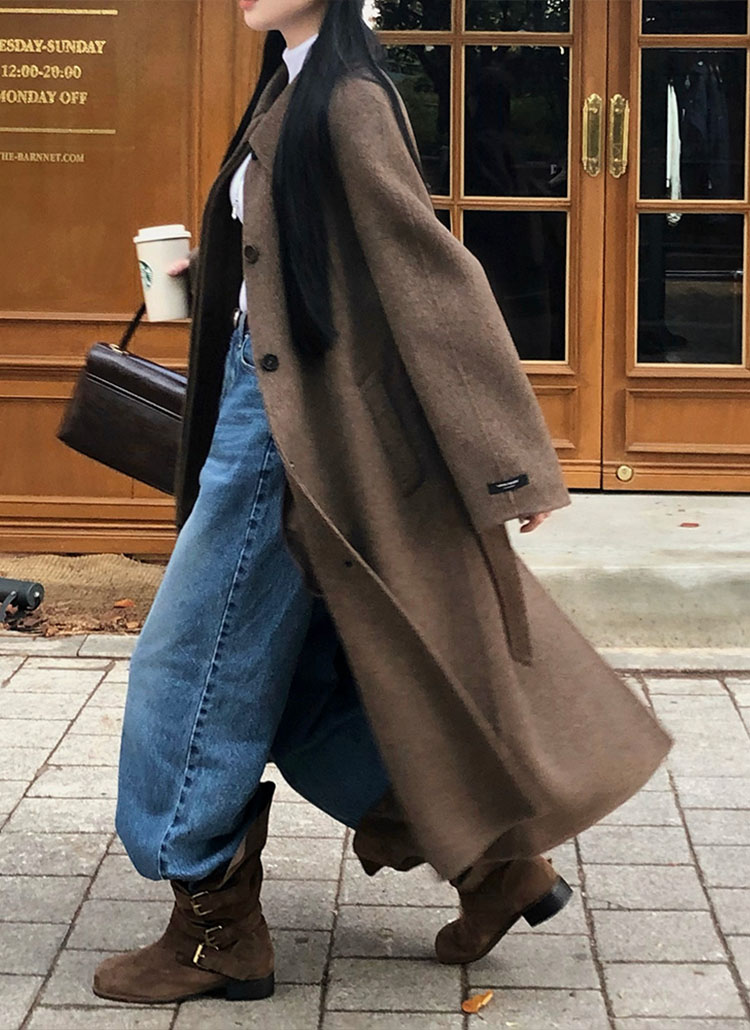 beidelli made]フライフロントウールコート | レディース