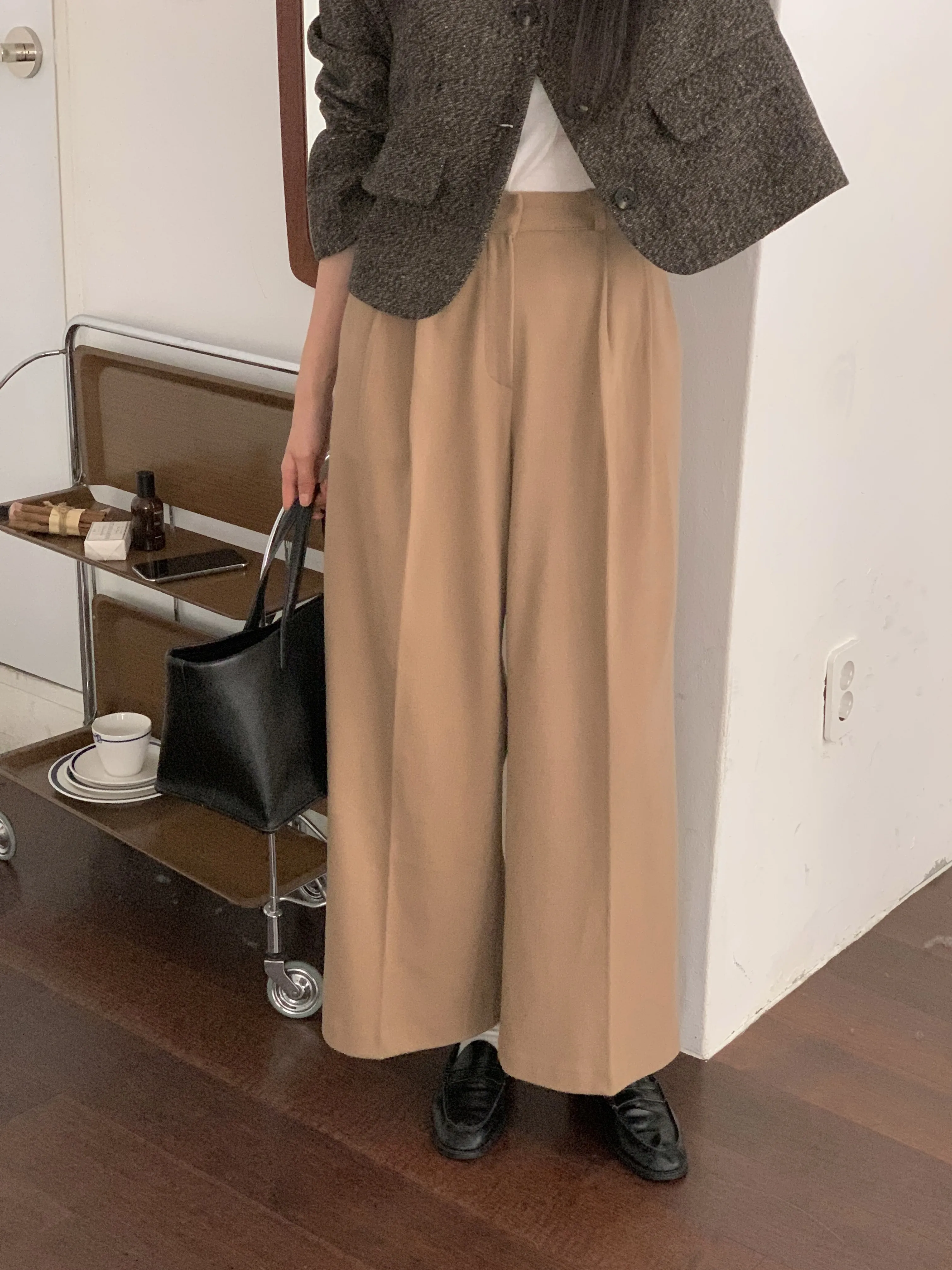ツータックホックワイドスラックス | 詳細画像1