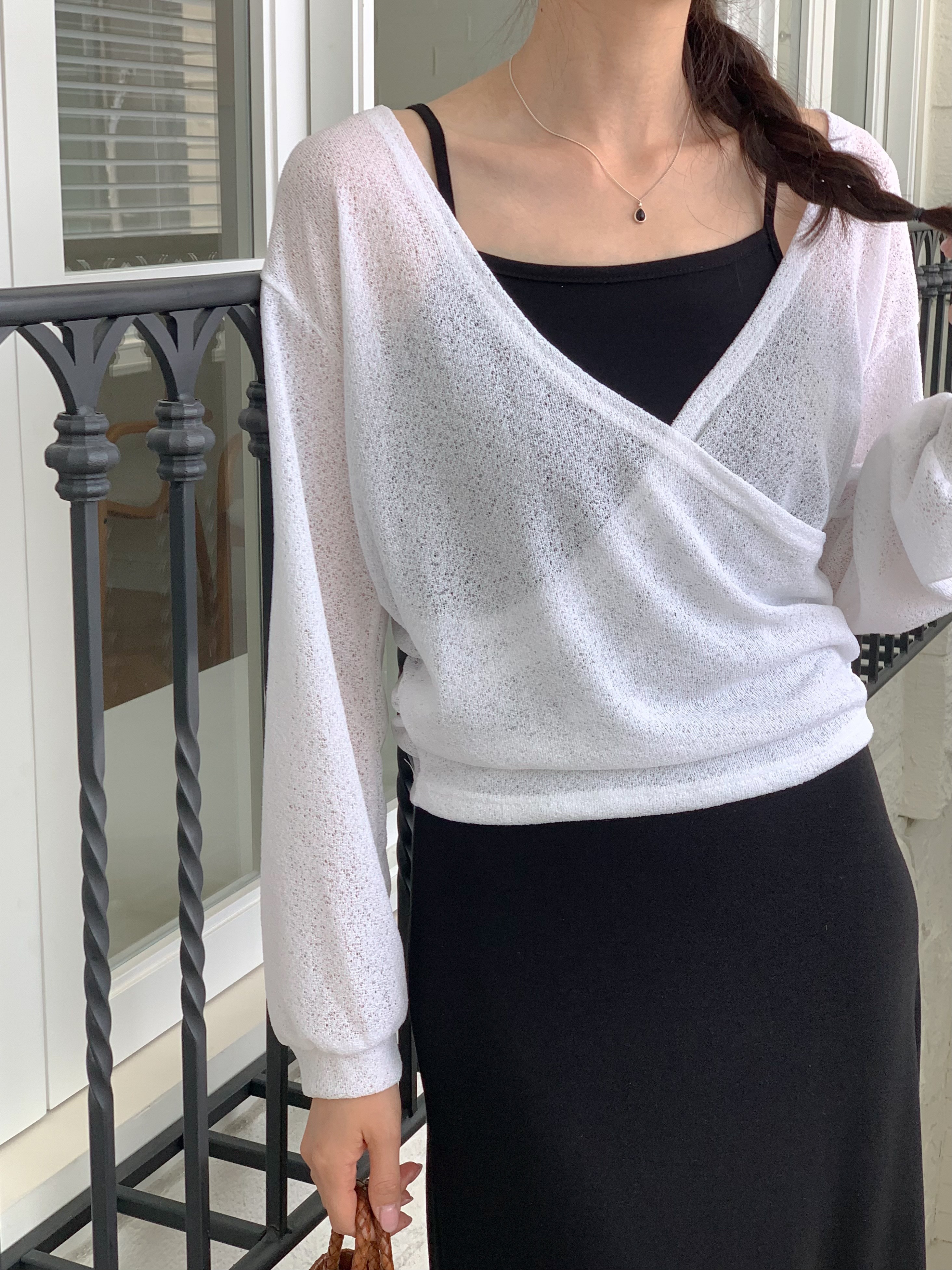 シアーカシュクールTシャツ&キャミワンピースSET | 詳細画像7