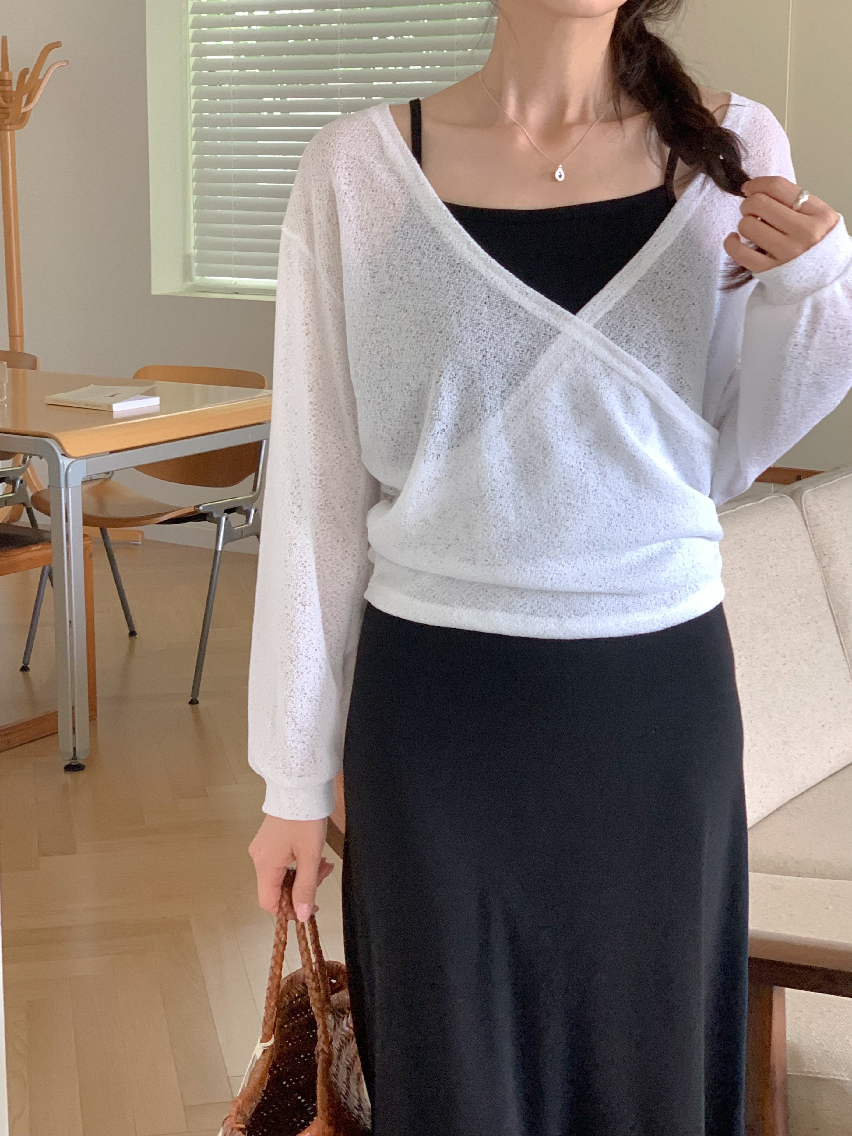 シアーカシュクールTシャツ&キャミワンピースSET | 詳細画像9