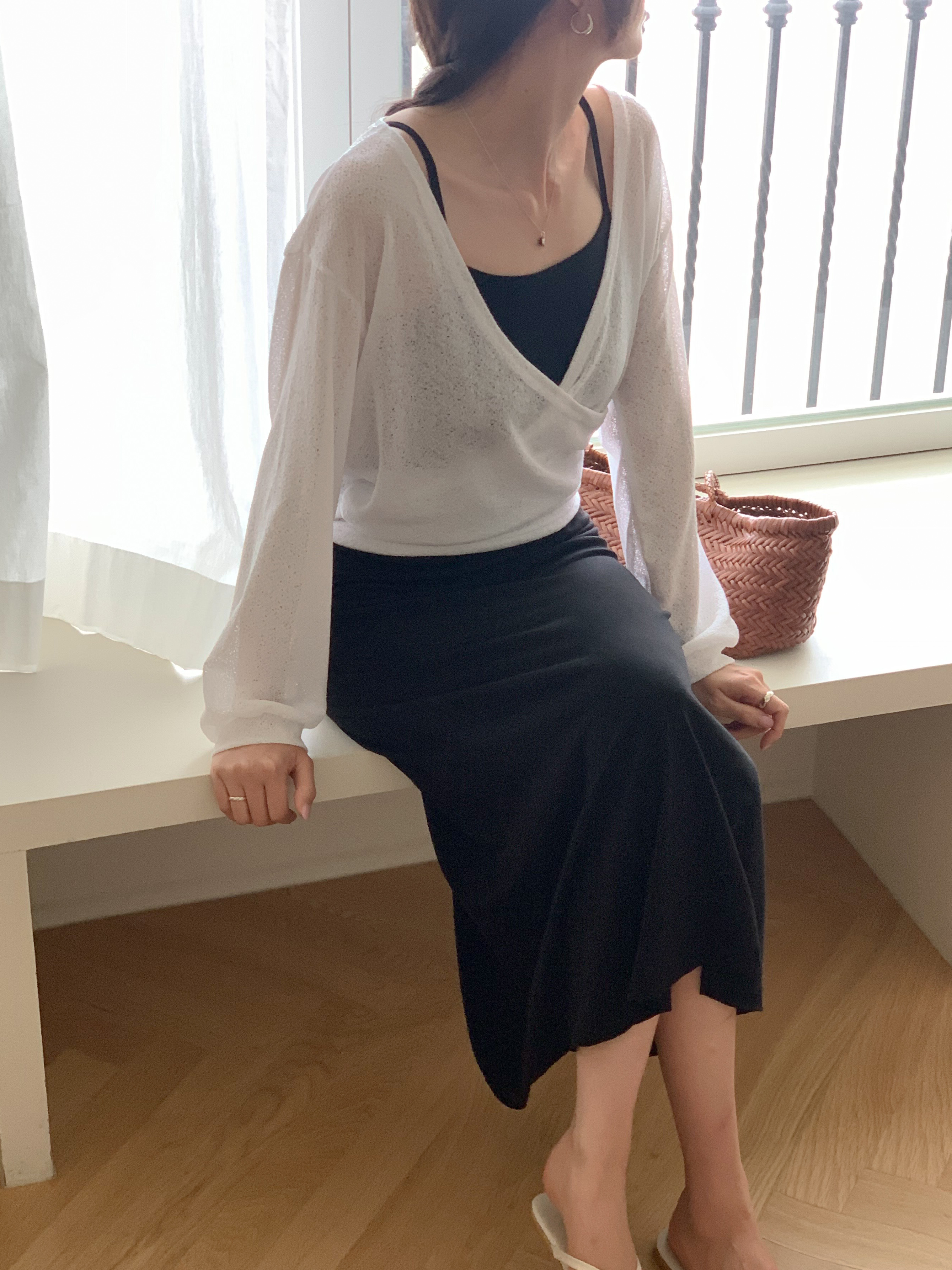 シアーカシュクールTシャツ&キャミワンピースSET | 詳細画像18