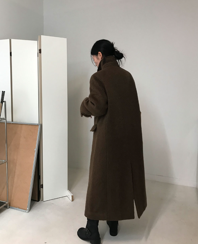 2WAYウールチンストラップロングコート | レディースファッション通販