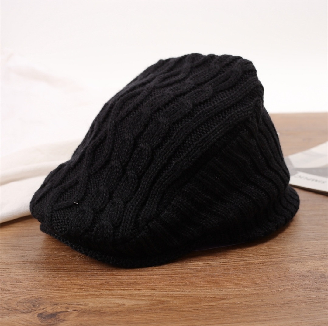 ボア裏地ケーブルニットハンチングキャップ | 詳細画像7