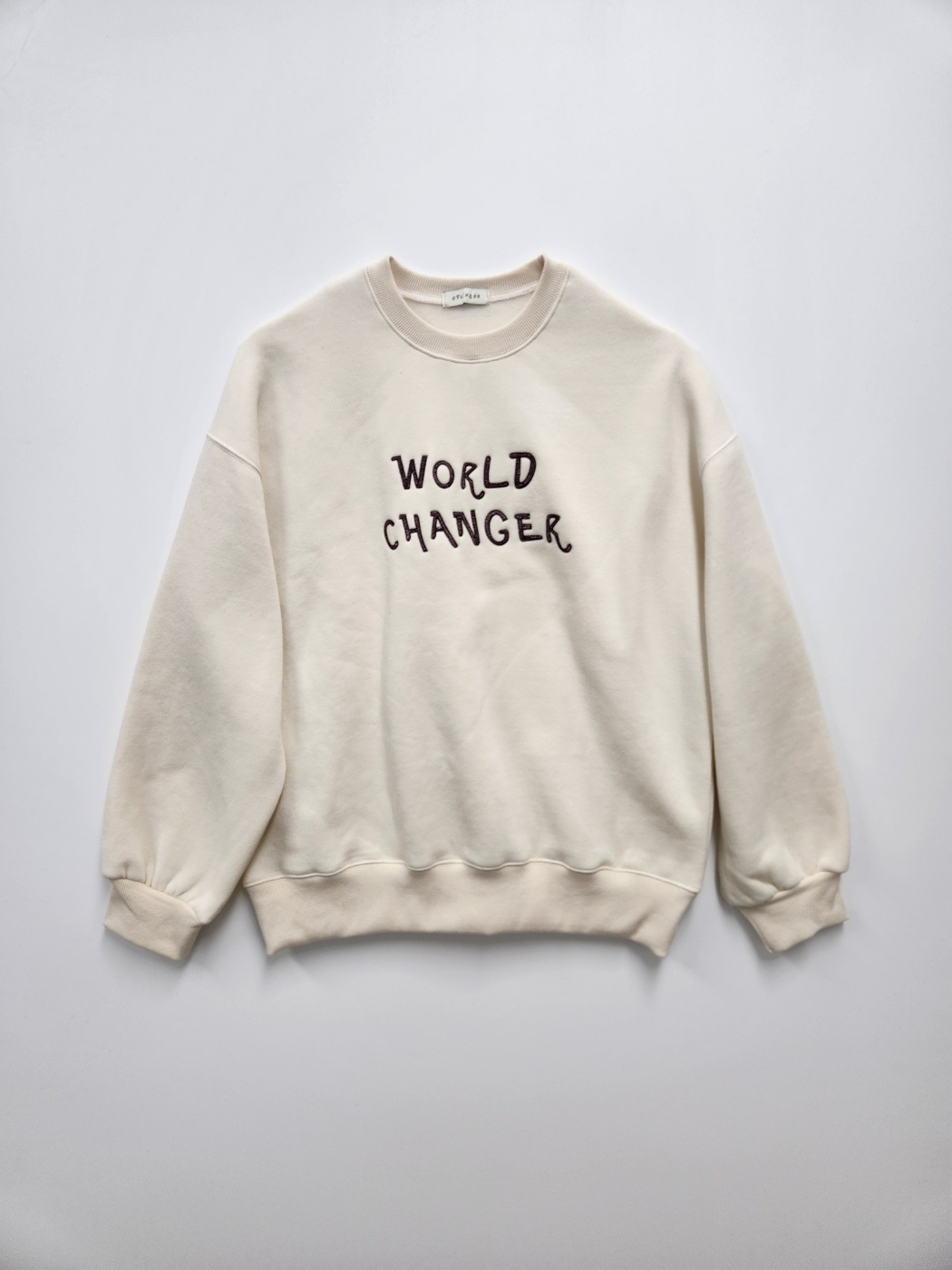 裏起毛WORLD刺繍ロゴスウェット | レディースファッション通販