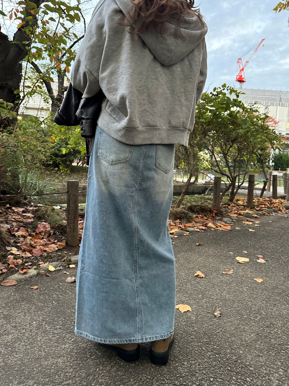 フロントスリットマキシデニムスカート | 詳細画像13