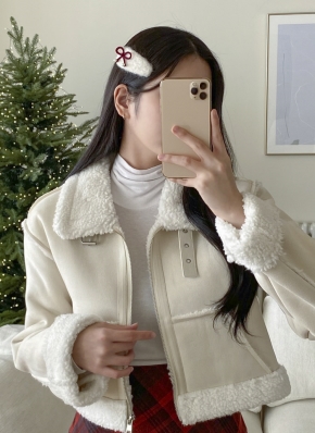 ❤️LINKABLE ❤️エコファーカーディガン　ブラック❤️ 美品/完売商品】LINKABLE＊エコファーカーディガン
