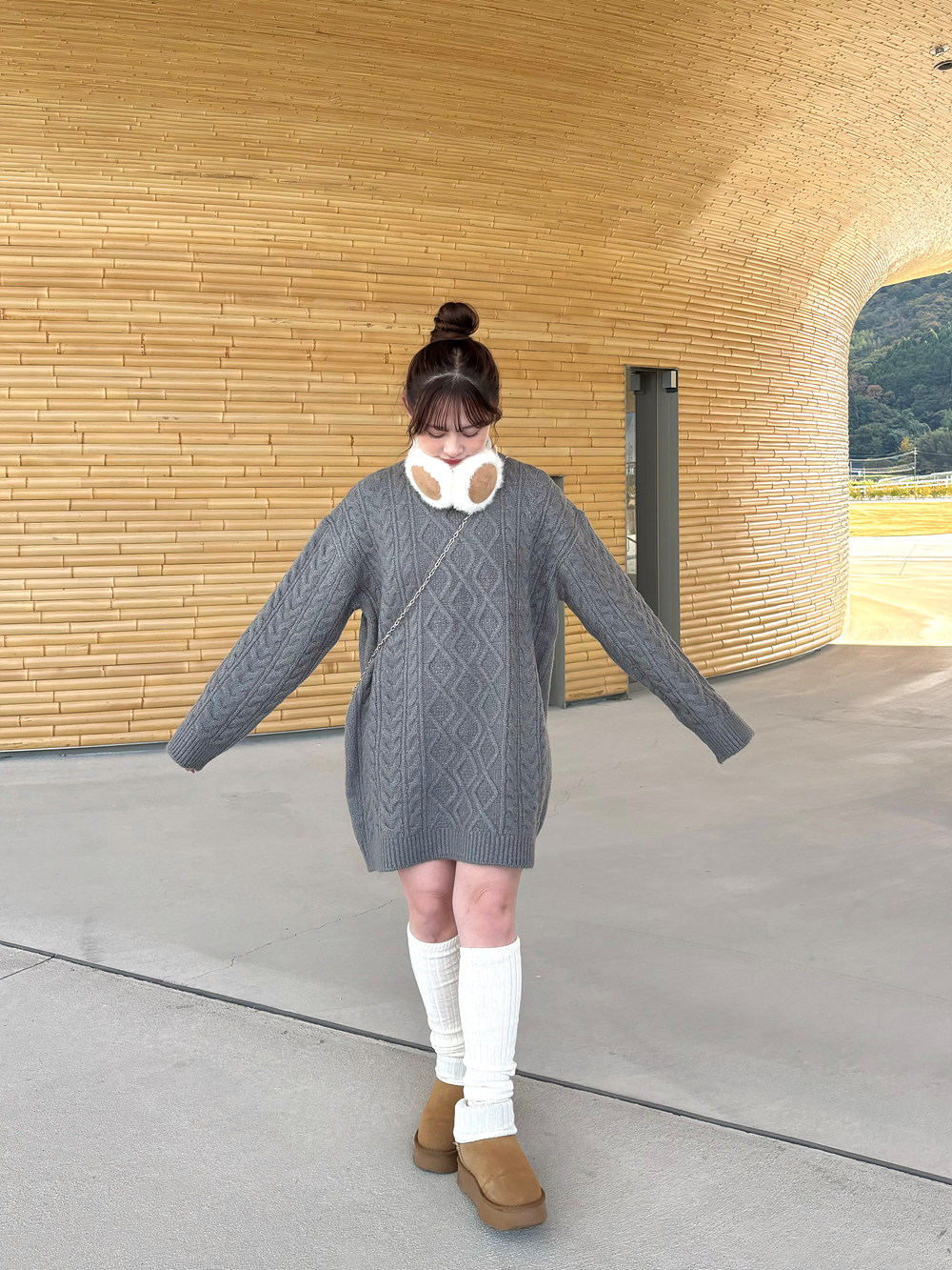 ケーブルニットミニワンピース | 詳細画像9