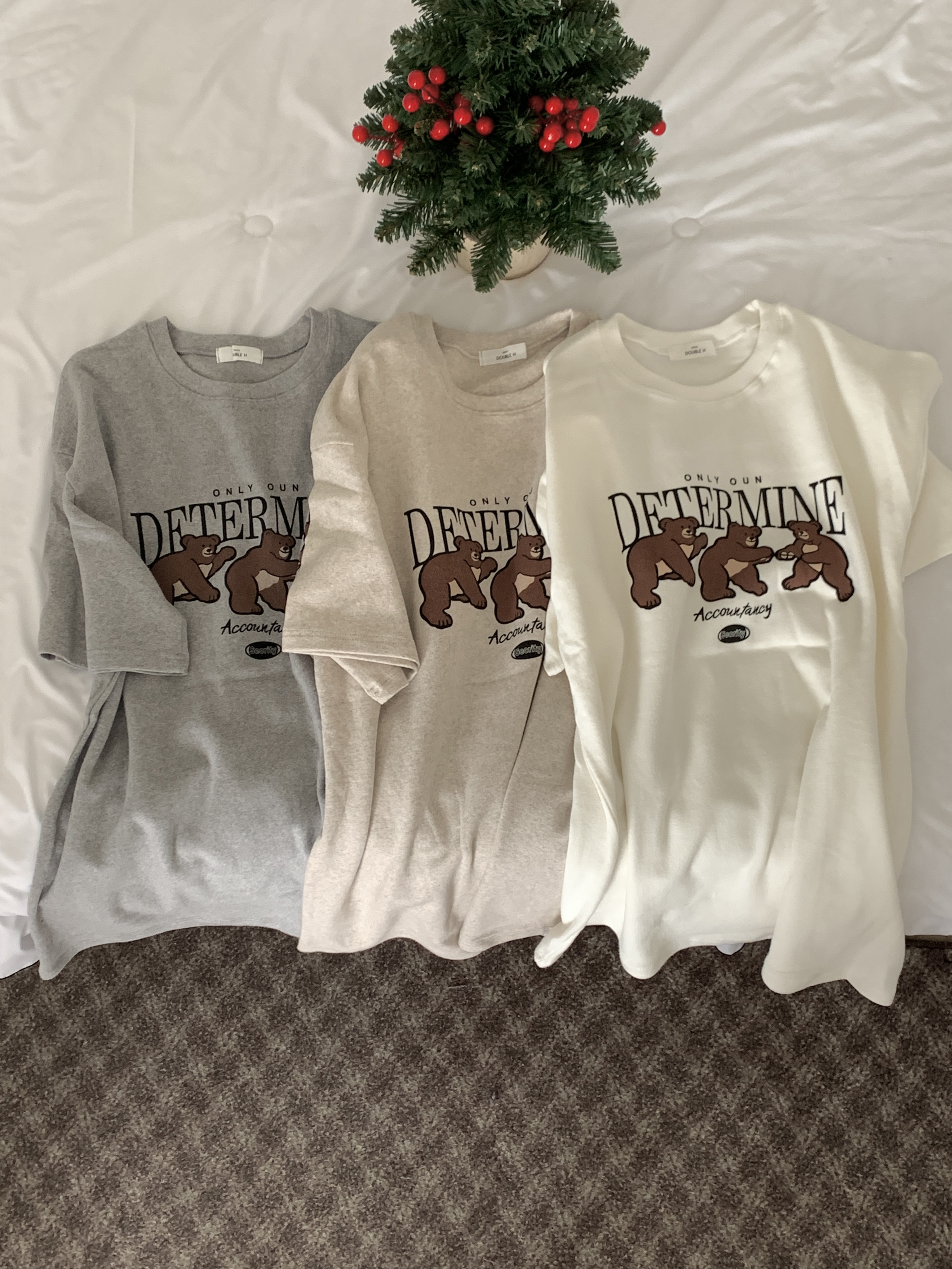 ピーチ起毛ルーズベアプリント半袖Tシャツ | 詳細画像8