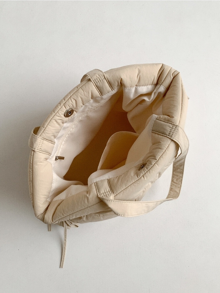 リボンシャーリング中綿トートバッグ | 詳細画像9