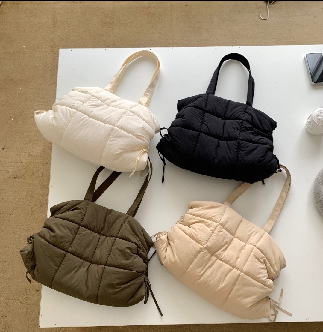 リボンシャーリング中綿トートバッグ | 詳細画像10