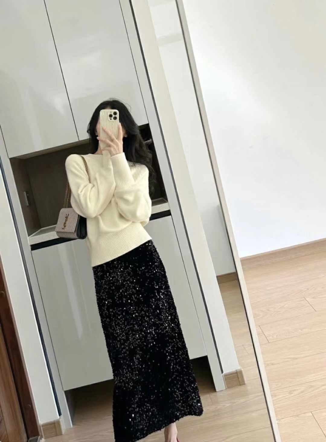 スパンコールロングマーメイドスカート | 詳細画像7