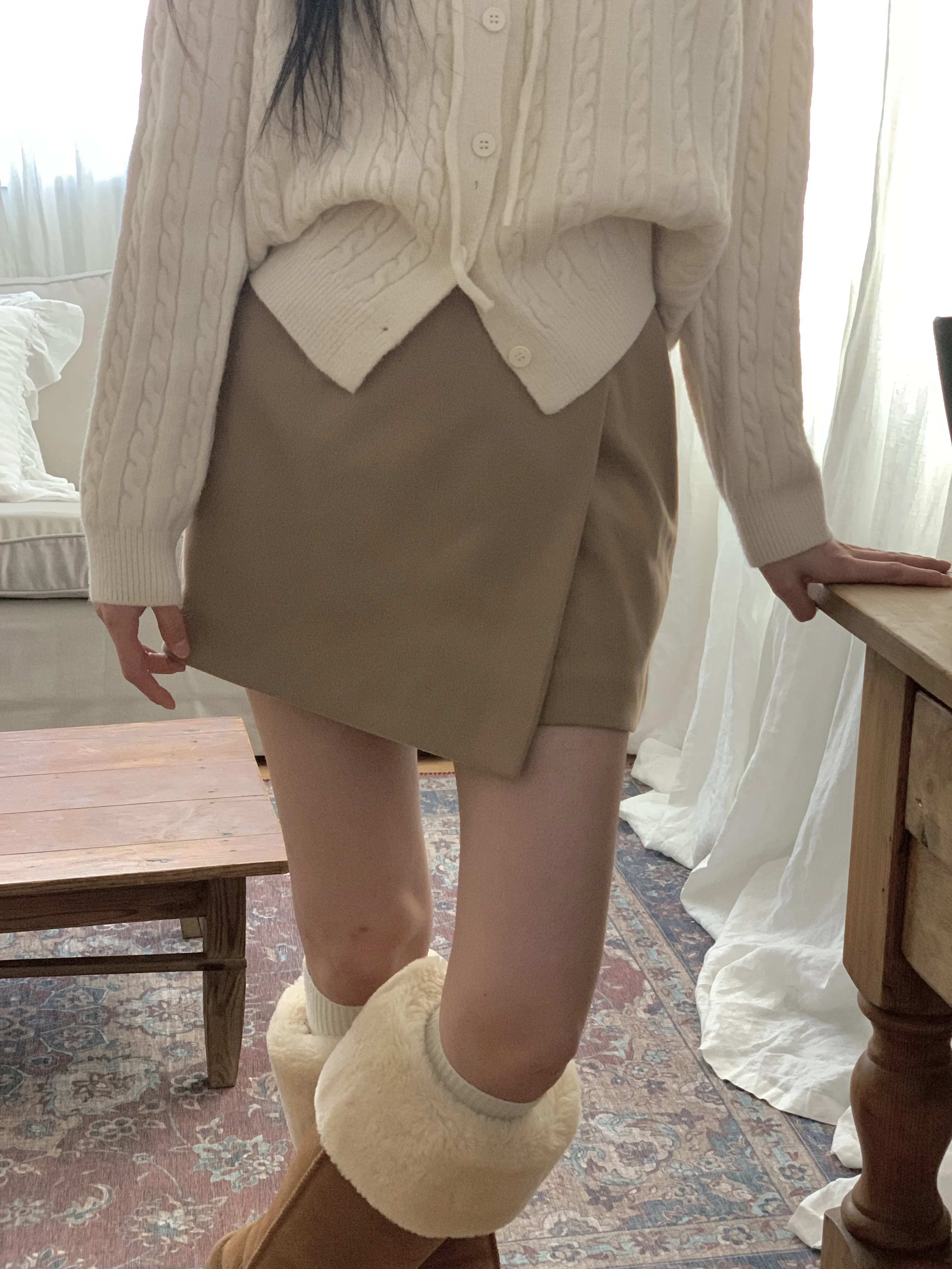 ラップ調キュロットショートパンツ | 詳細画像1
