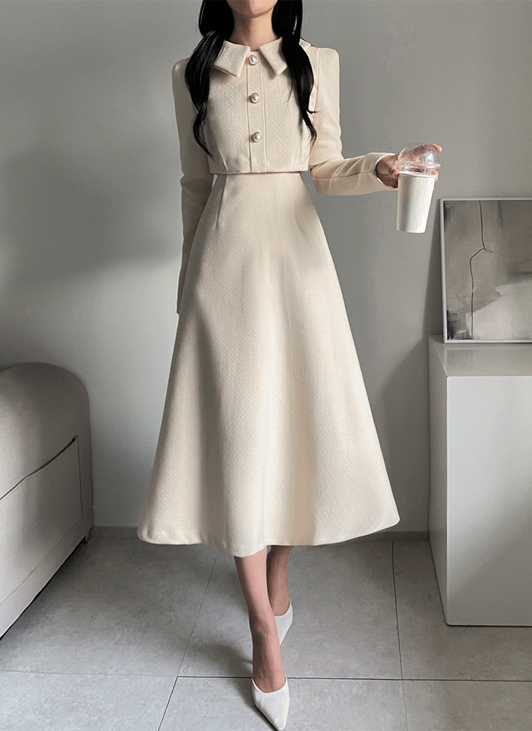★ChicLine★ゴールドボタンAラインワンピース 1869945_24626262_k3.jpg