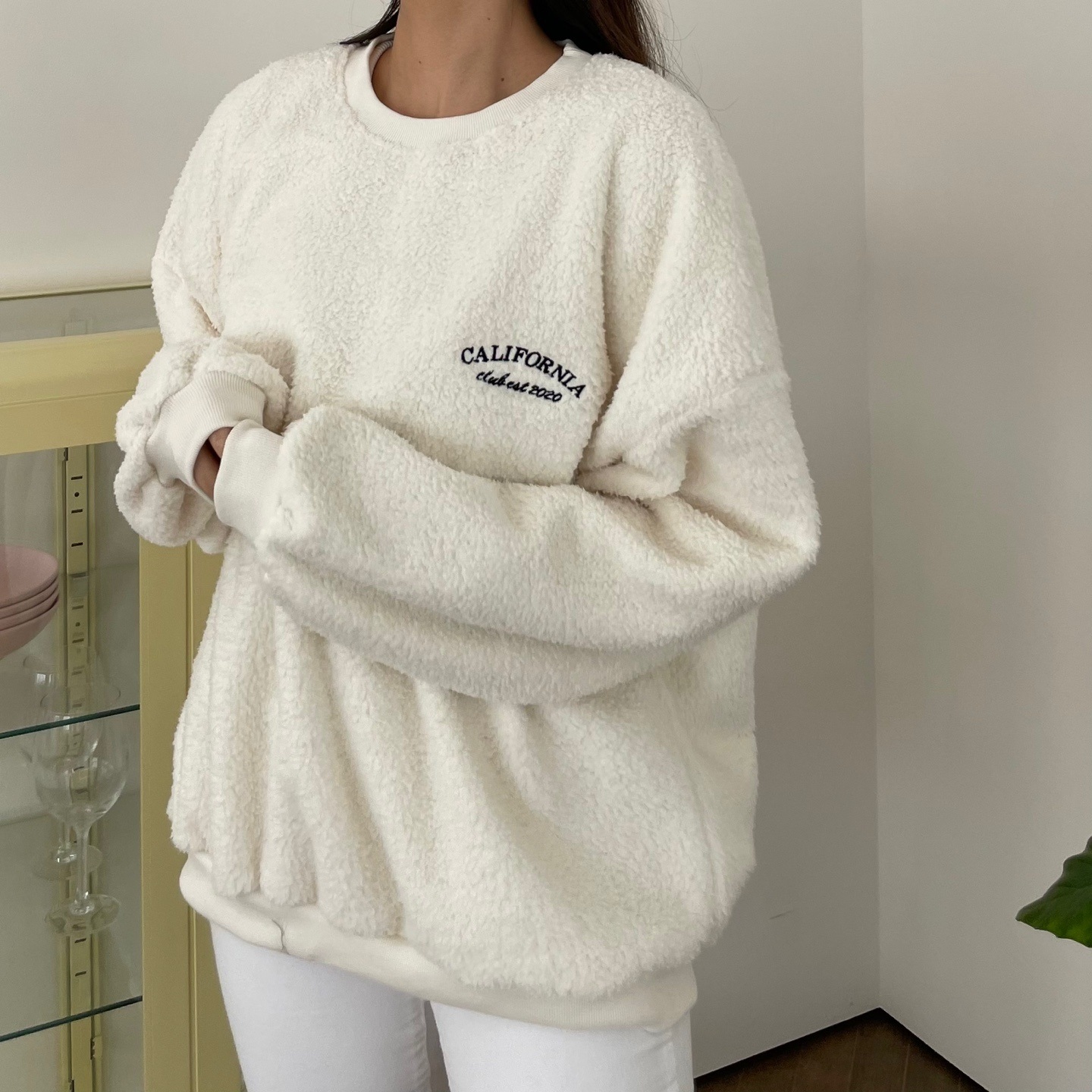 両起毛ミニ刺繍ロゴスウェット | 詳細画像2