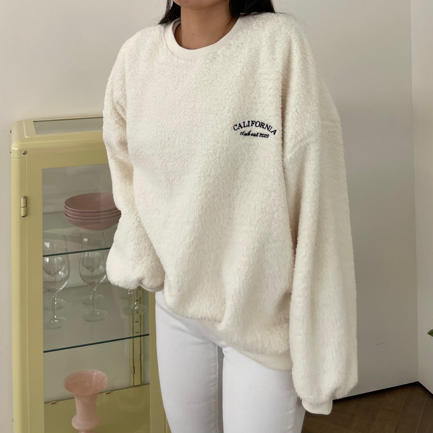 両起毛ミニ刺繍ロゴスウェット | 詳細画像3