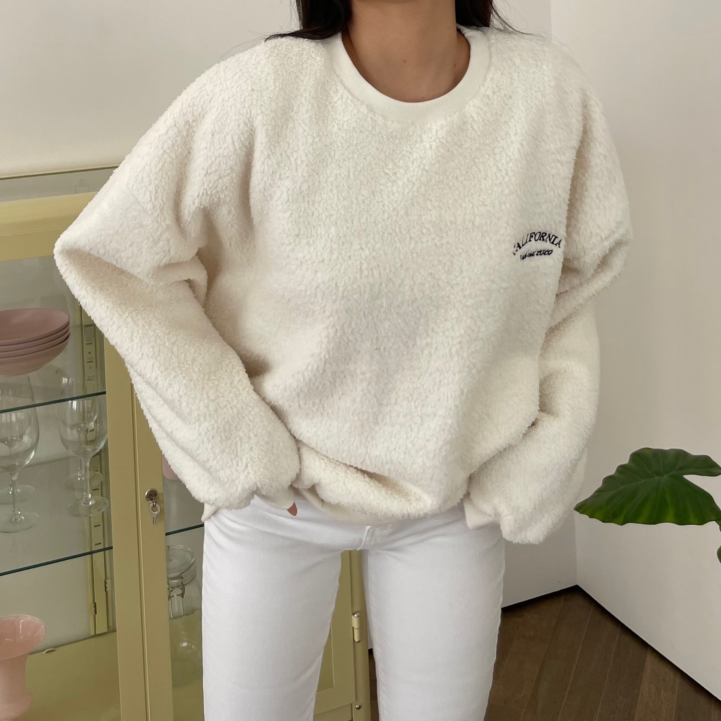 両起毛ミニ刺繍ロゴスウェット | 詳細画像4