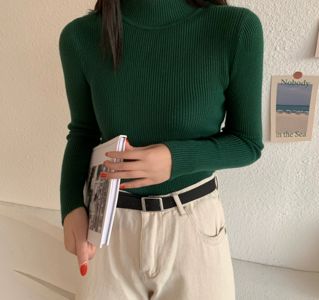 タートルネックスリムリブニット | 詳細画像3