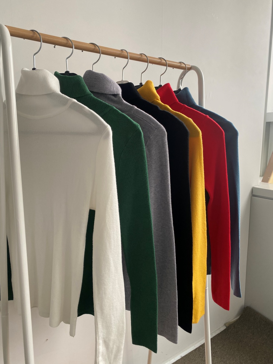 タートルネックスリムリブニット | 詳細画像19