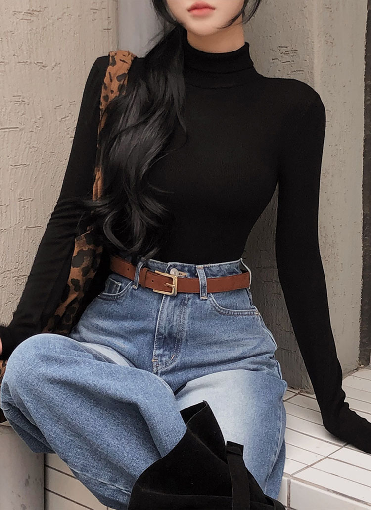 beidelli made]ストレッチタートルネックTシャツ | レディース