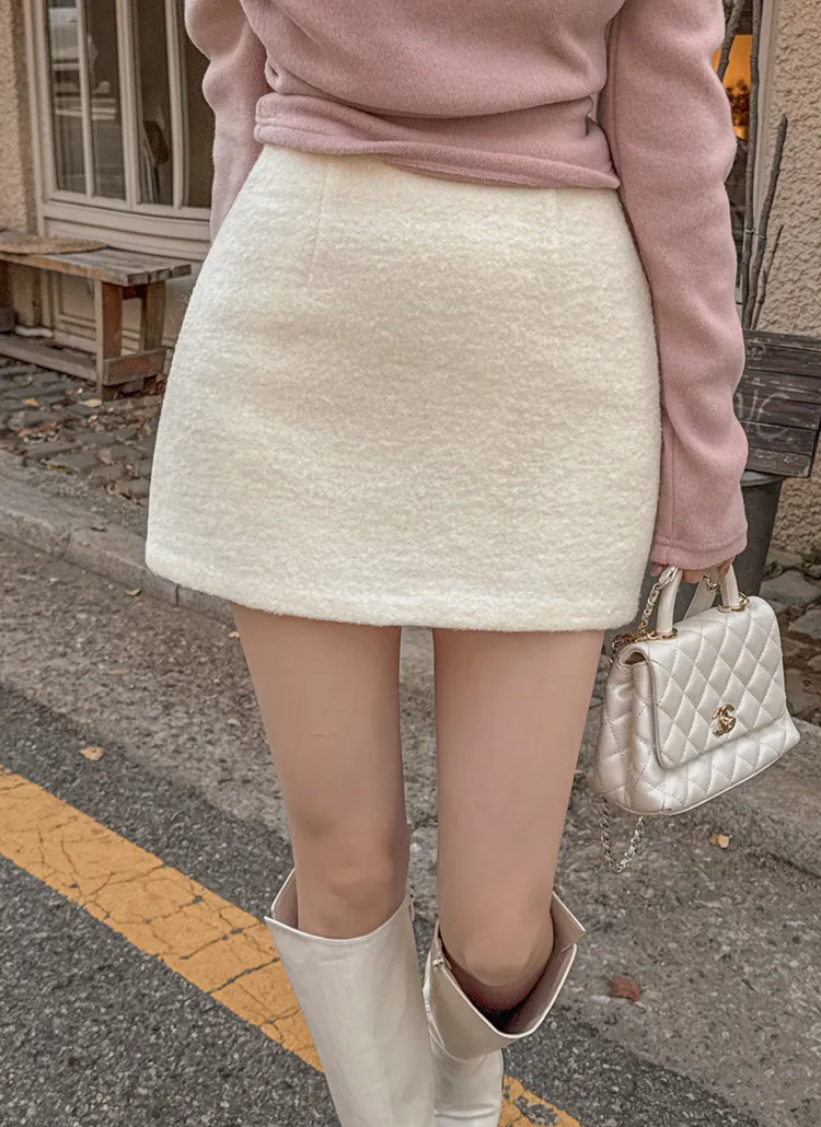 ハイウエストブークレウールミニスカート | highclassic | 詳細画像1