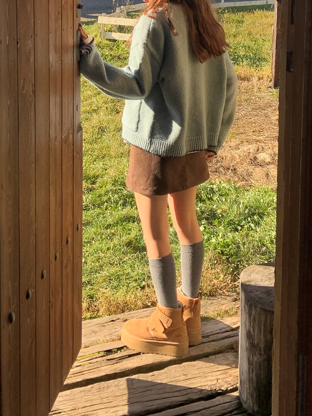 パンツ裏地コーデュロイミニHラインスカート | 詳細画像12