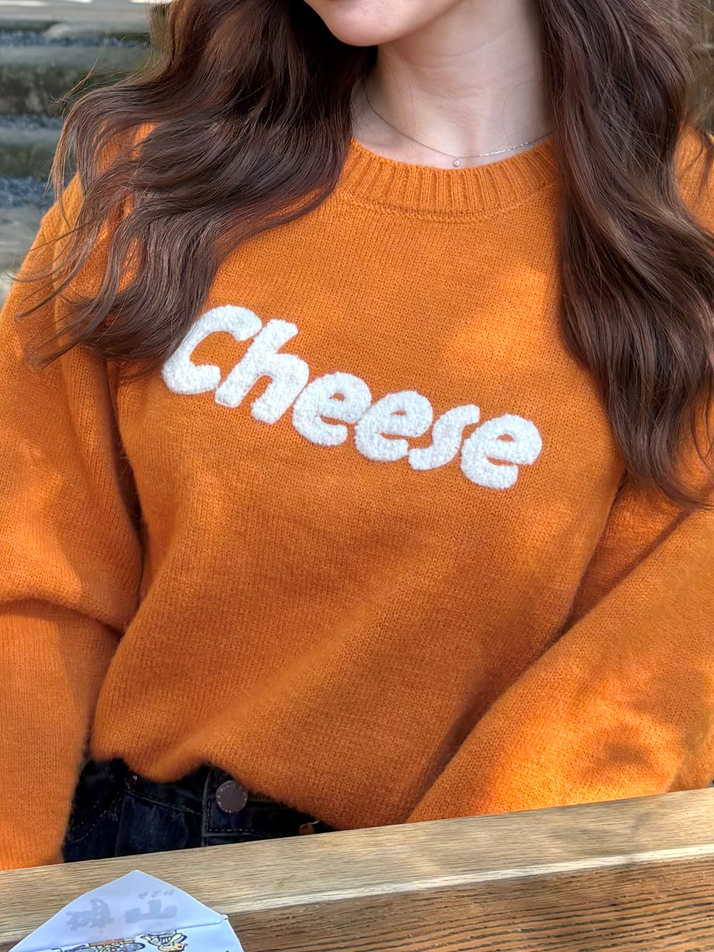 ラウンドネックCheeseロゴニット | 詳細画像13