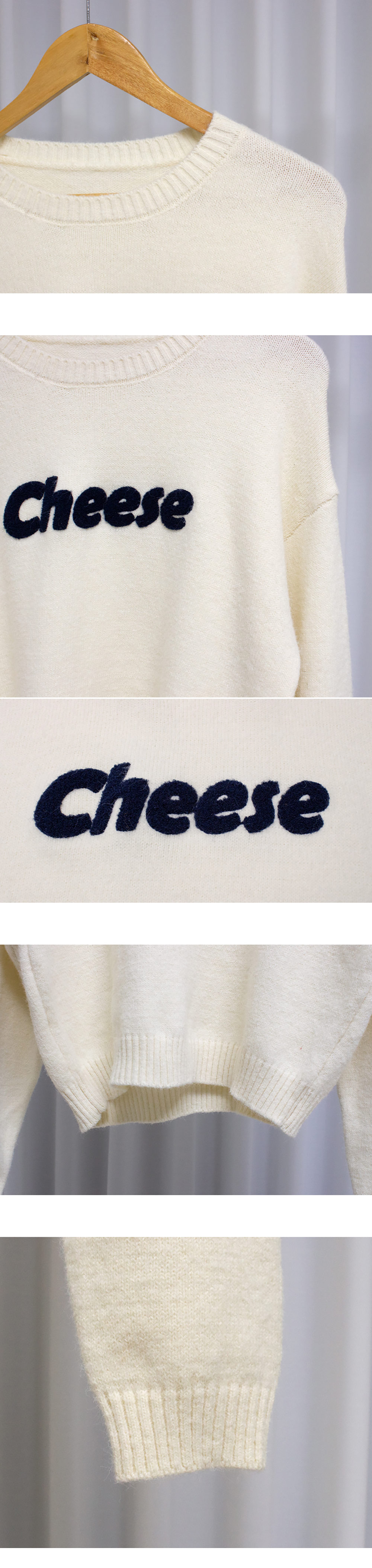 ラウンドネックCheeseロゴニット | 詳細画像16