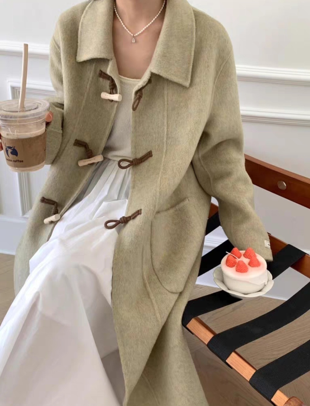 ウールポケットロングダッフルコート | 詳細画像9