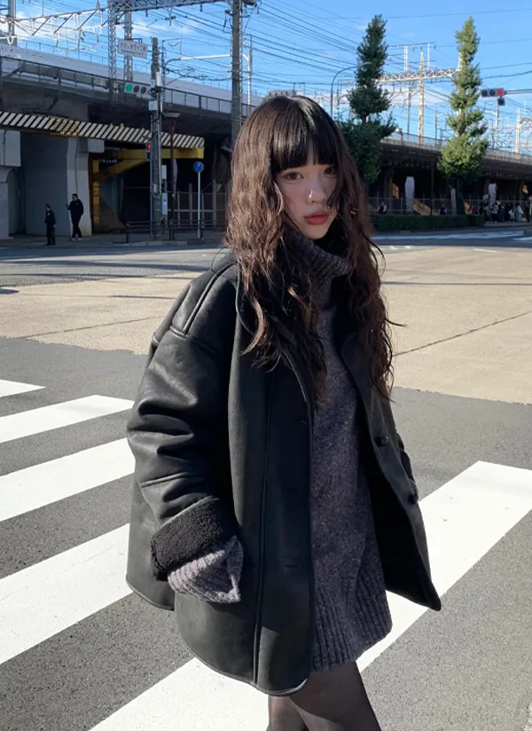 2WAYボクシームートン風ジャケット | anyonemore | 詳細画像1