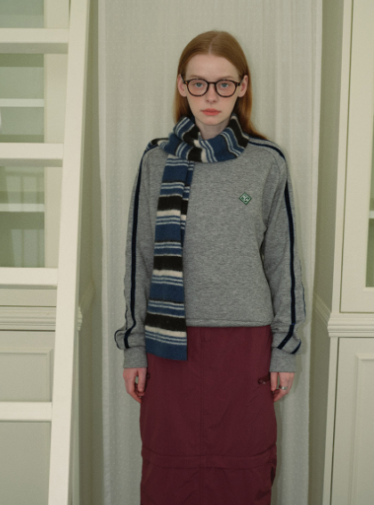 ウール混マルチボーダーニットマフラー | 詳細画像2