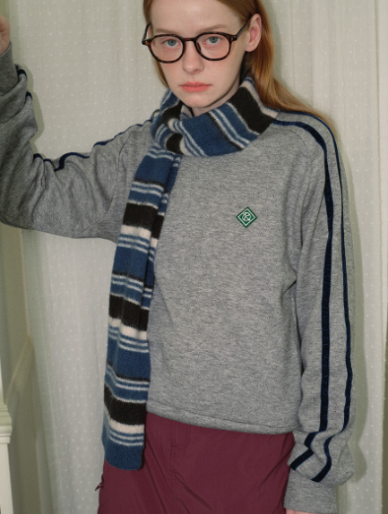 ウール混マルチボーダーニットマフラー | 詳細画像4