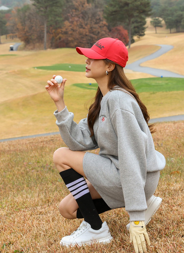 裏起毛ハートロゴスウェット&ミニスカートパンツSET | レディース